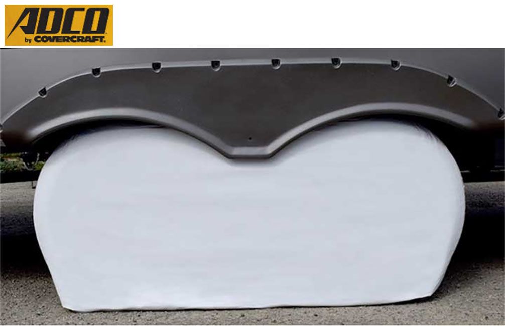 DOUBLE AXLE ULTRA TYRE GARDS, Fits: White 27&quot;-29&quot; Tire, 14&quot;-15&quot; Rim (3923)