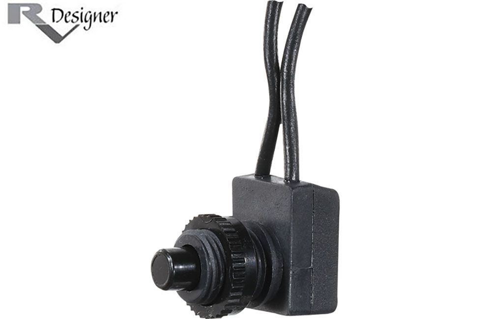 PUSH BUTTON  ON/OFF, Specs: Push w/4.5&quot; leads 3-AMP 125-VAC (S741)