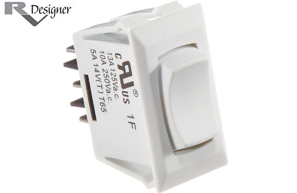 10-A ROCKER SWITCHES, Color: White (S345)