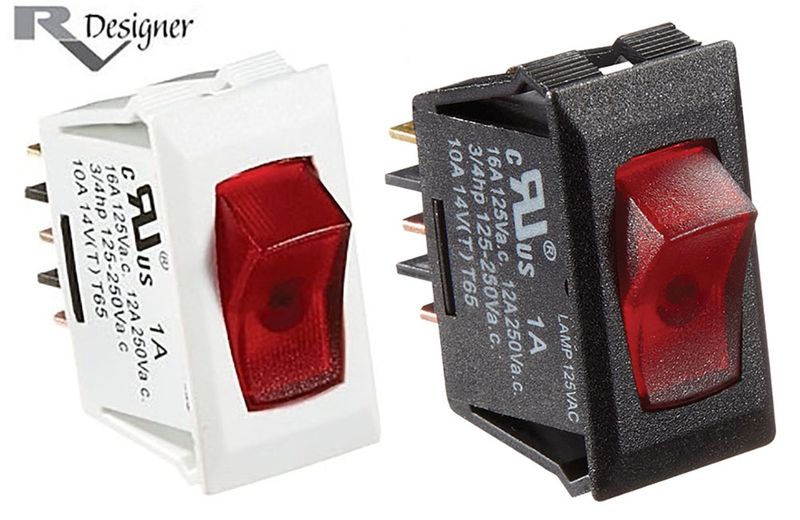 SWITCH  w/RED ROCKER