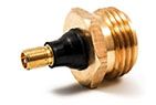BLOW OUT PLUG, Material/Connect: Brass - w/Schrader Valve (36153)