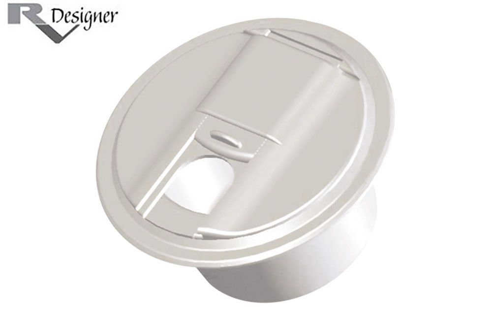 ELECTRIC CABLE HATCH, Color: White (B101)