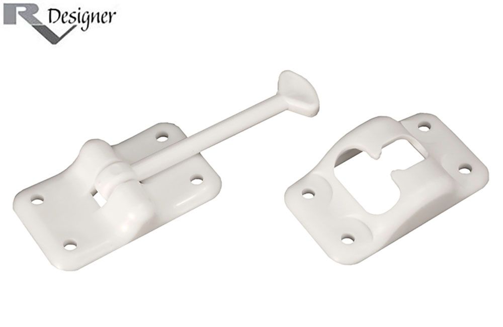 HOLDER - PLASTIC T-ENTRY DOOR, Color/Size: White 3-1/2&quot; (E231)