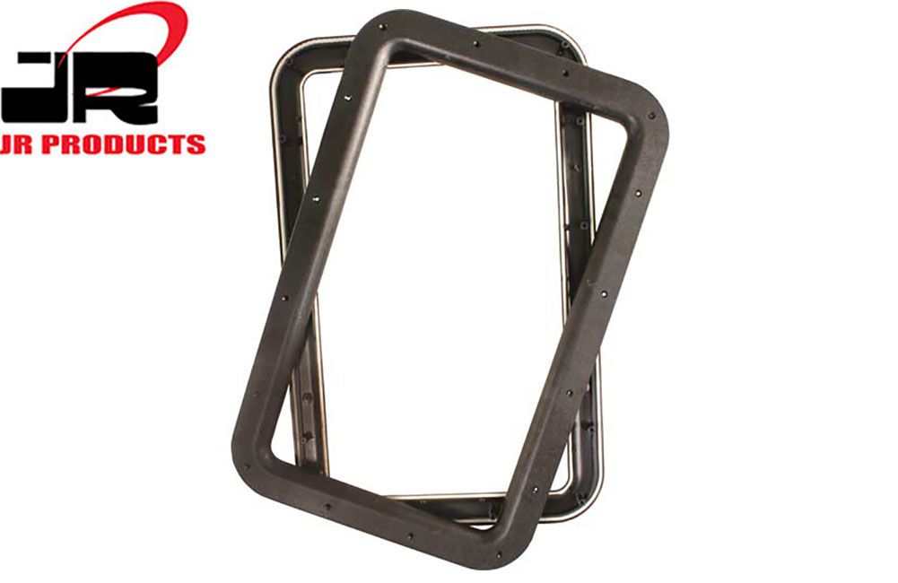 DELUXE ENTRY DOOR WINDOW FRAME, Color: Black (11021)