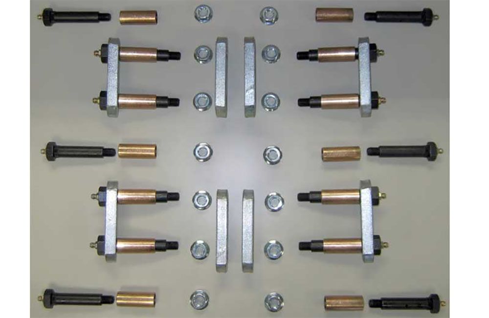 UPGRADE KIT - HEAVY-DUTY SHACKLE (MORryde), Axles: Tandem Axle 030347 (U012-016)