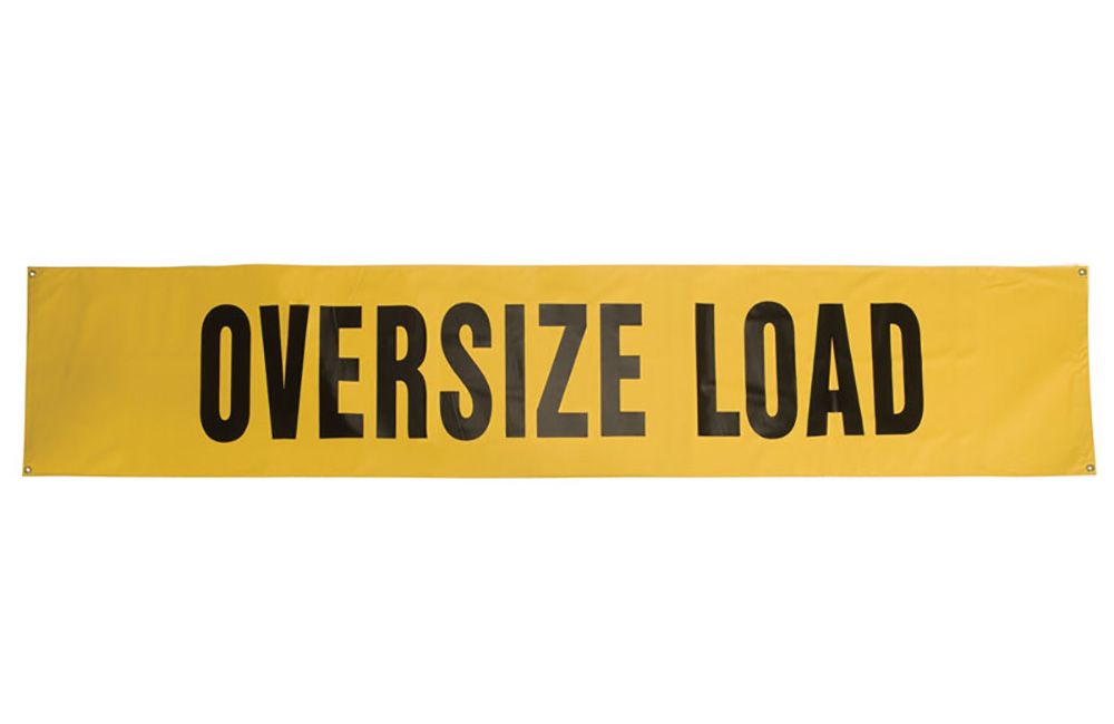 OVERSIZE LOAD VINYL, Size/Material: (12&quot; x 60&quot;) Vinyl 341917