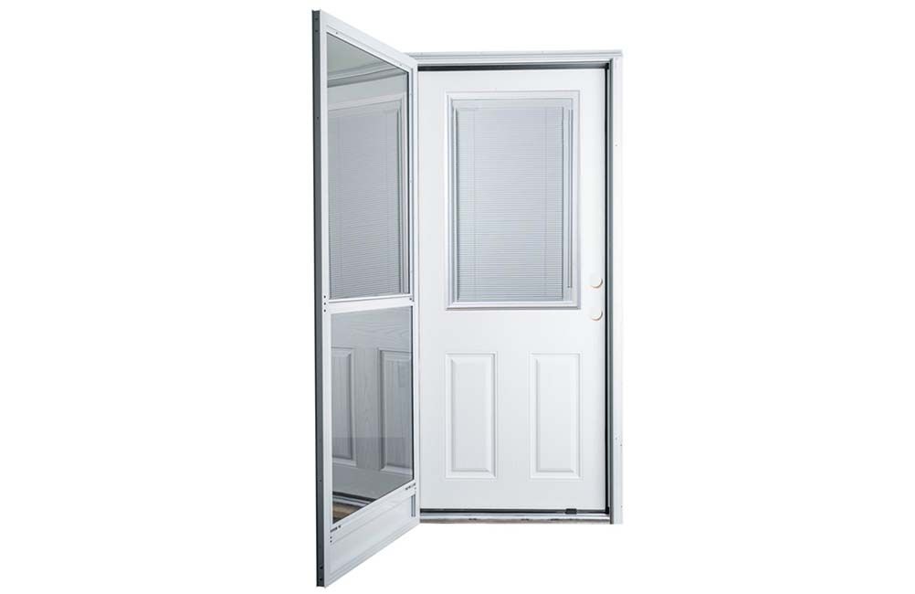 COMBINATION DOOR (4&quot; JAMB) 36&quot; INTER MINI BLIND, Size: 32 x 72 (LH) 93272LB-4