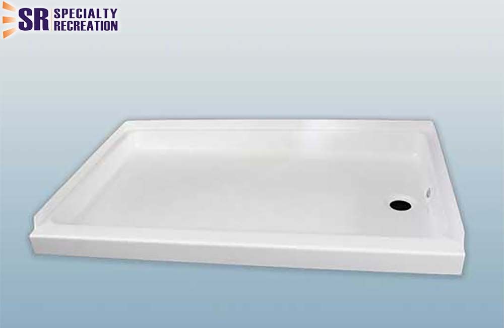 SHOWER PAN, 24 X 36, RH DRAIN, WHITE