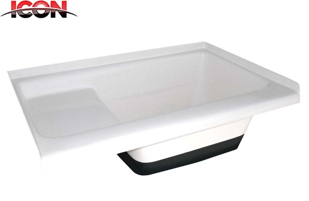 TUB, TU500, Color/Drain: White RH Drain (00476)