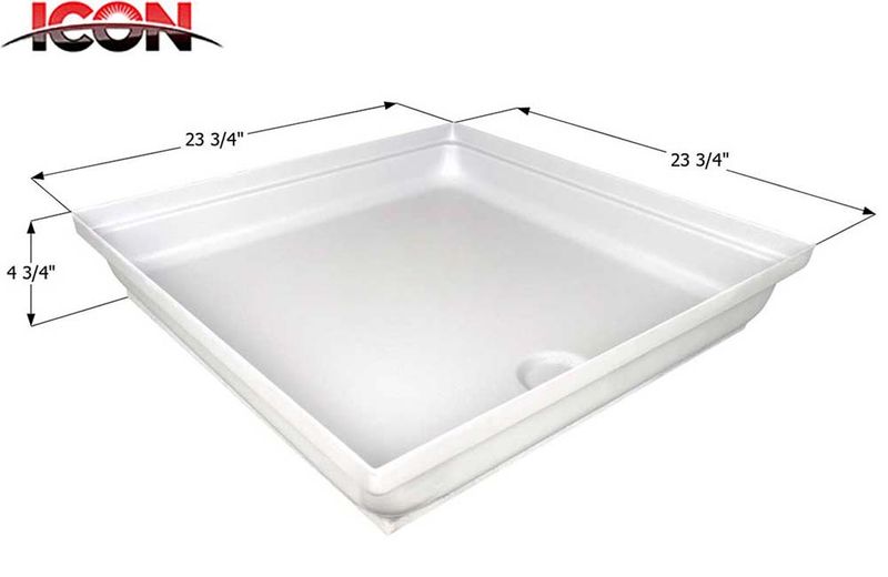 SHOWER PAN, SP2424-PW