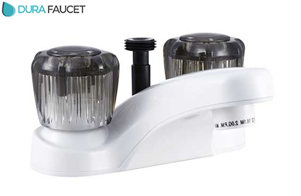 LAVATORY FAUCET - w/DIVERTER, Color/Finish: White (DF-PL720S-WT)