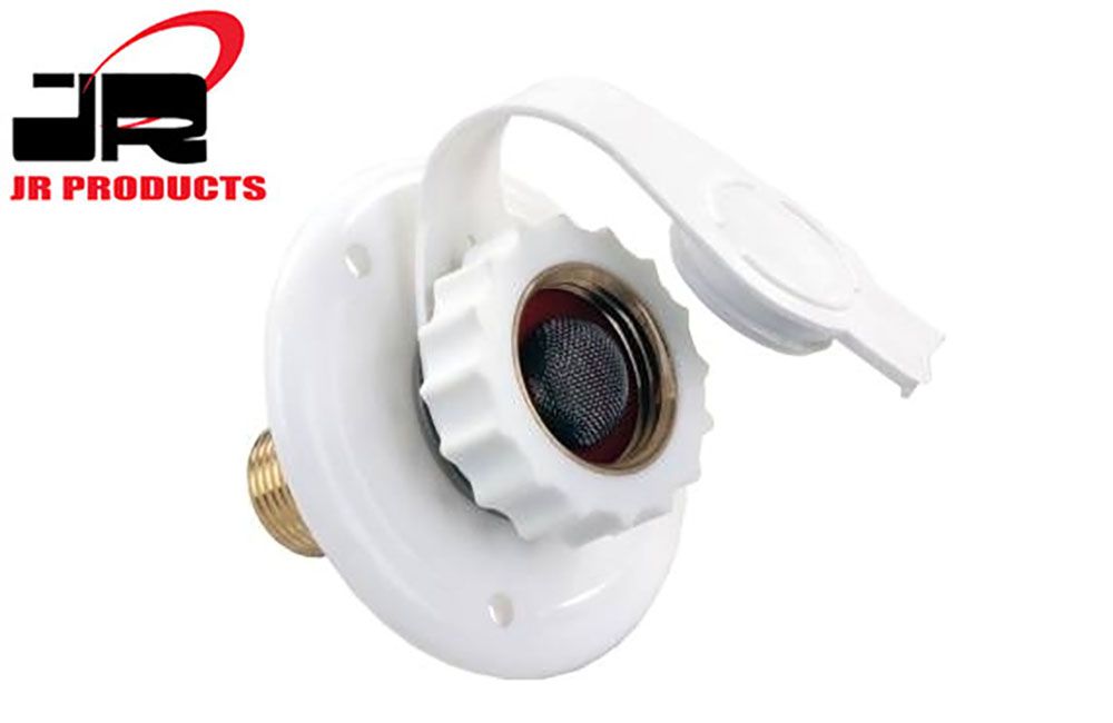 CITY WATER FLANGE HOSE FITTING, Color/Material: (1/2" MPT) White Plastic 62145