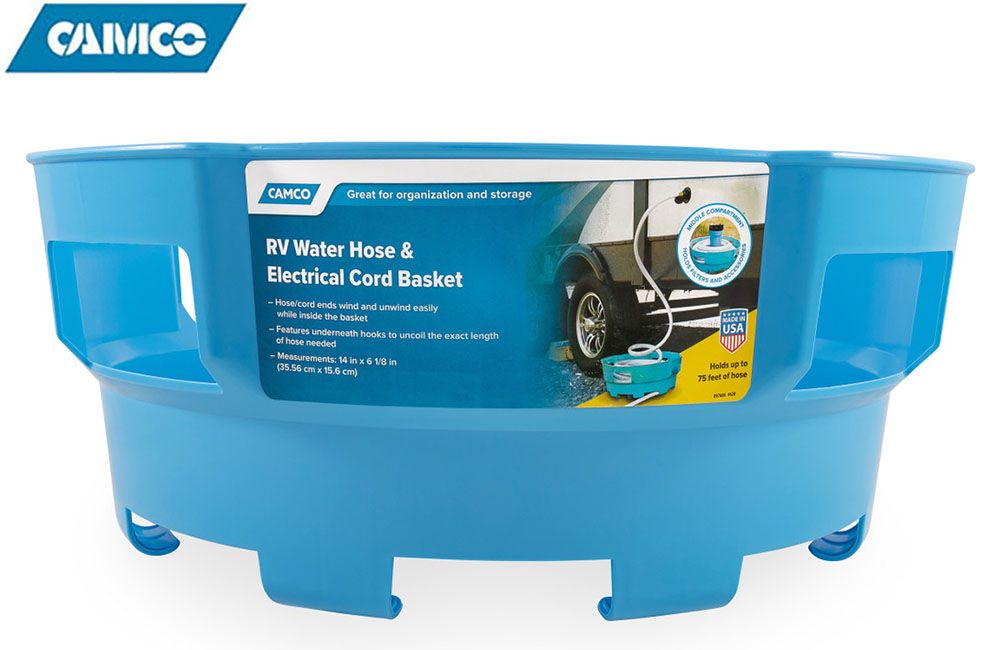 WATER HOSE AND ELECTRICAL CORD BASKET