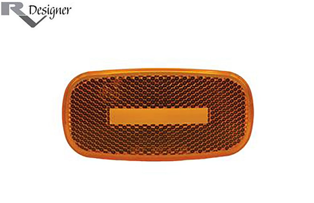 REPLACEMENT LENS FOR OBLONG REFLEX MARKER LIGHT, Color: Amber (L909)