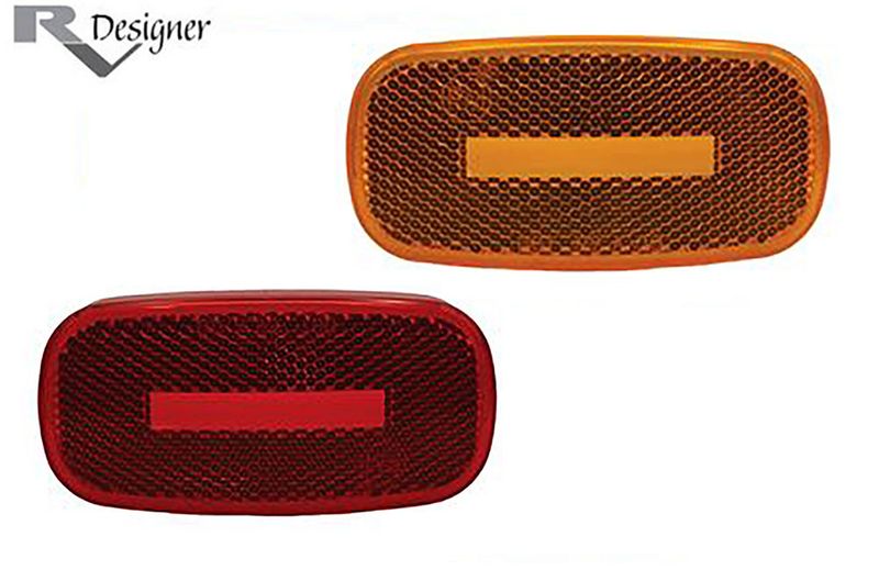 REPLACEMENT LENS FOR OBLONG REFLEX MARKER LIGHT