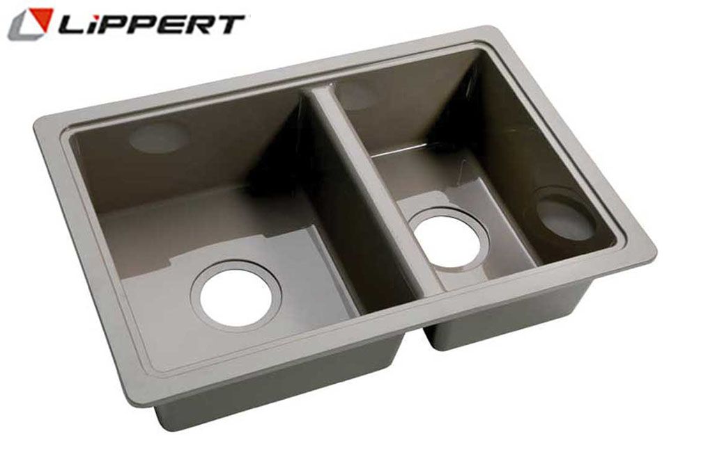 DOUBLE BOWL SINK (25" x 17")