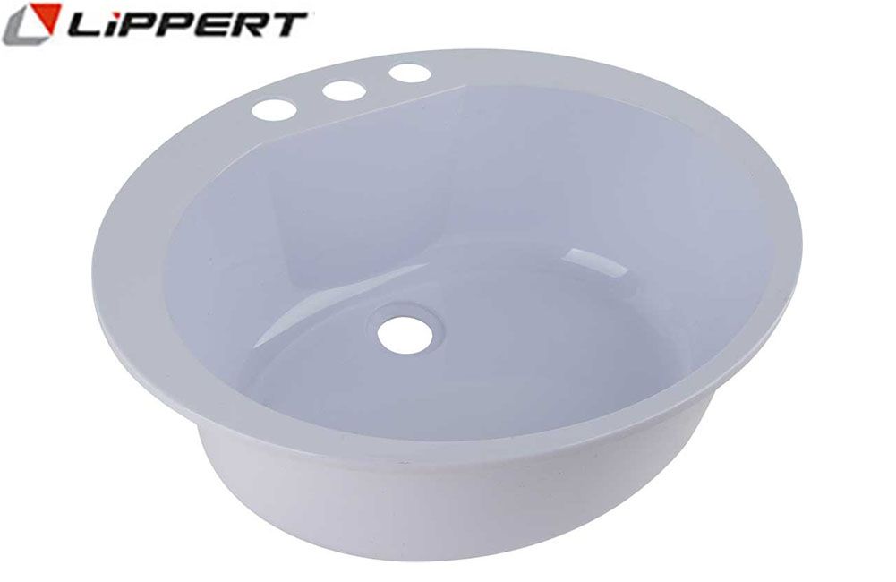 OVAL LAVATORY SINK - WHITE (14" x 17")