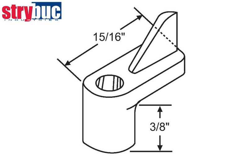3/8" OFFSET WINDOW SCREEN CLIP #498 (6 pk)