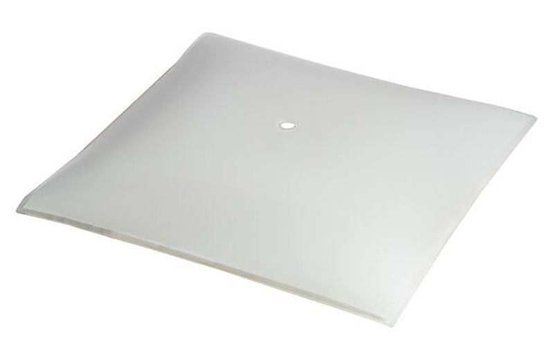12" SQUARE GLASS LIGHT SHADE - WHITE