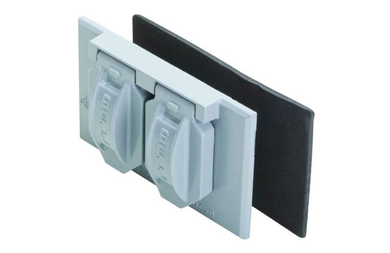 COVER - SINGLE GANG HORIZONTAL MOUNT WEATHERPROOF GFCI