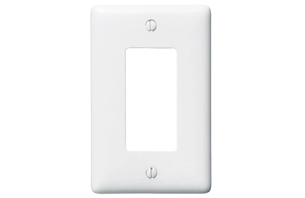 DECORATOR SWITCH PLATE, Color: Single (White) 222308