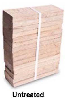WOOD WEDGES, Size: 4" Wood (Untreated) 265403
