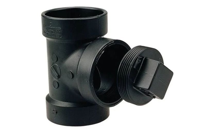 TEE - CLEANOUT TEST w/PLUG (ABS)