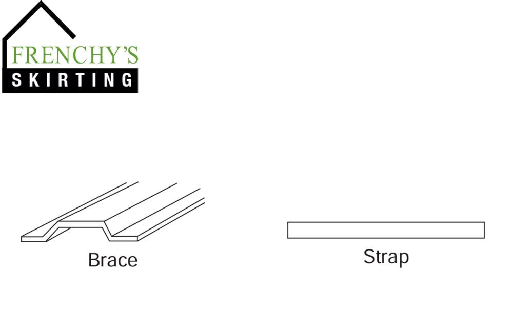 BRACE/STRAP - SKIRTING ALUMINUM