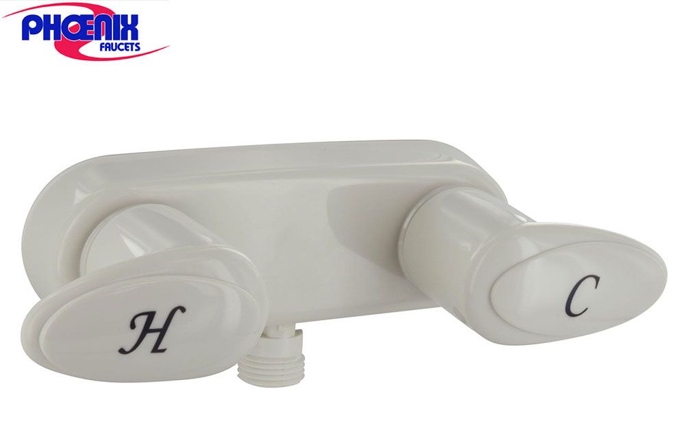 SHOWER DIVERTER - 4" w/VACUUM BREAKER (Catalina), Riser/Material: White (R0477-I) 24-1855