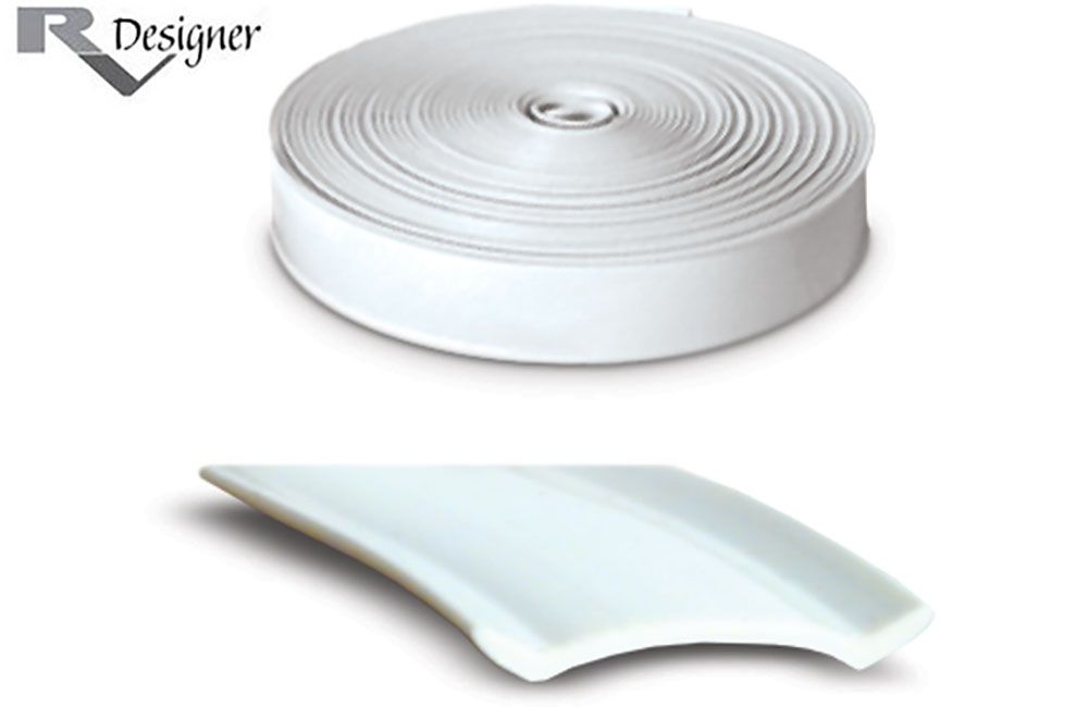 HEAVY DUTY VINYL INSERT TRIM (1"), Color/Size: White (1" x 25') E361