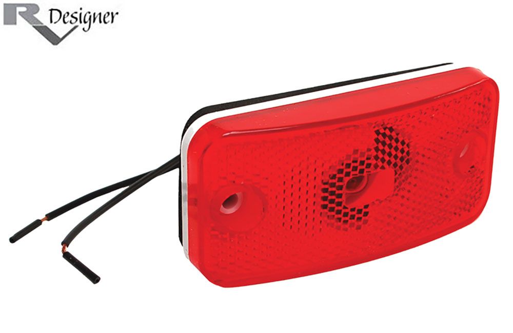 FLEETWOOD STYLE CLEARANCE LIGHT, Color: Red (E395)