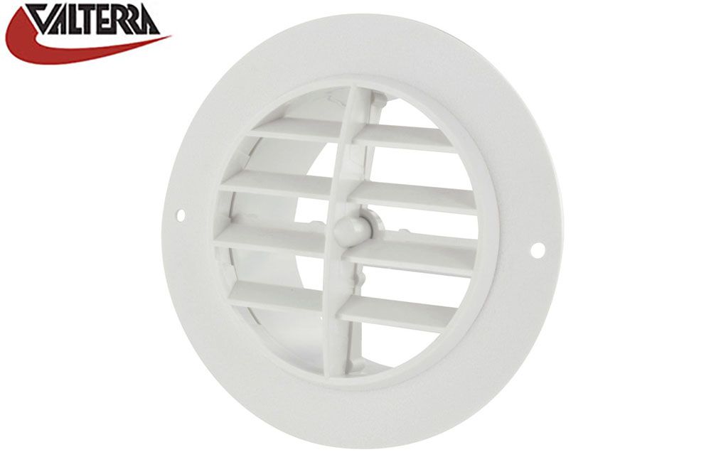 HEATING &amp; A/C REGISTER, 4" ROTATING, WHITE