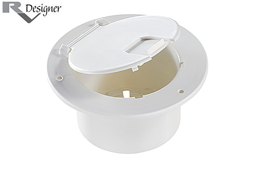 DELUXE CABLE HATCH &amp; REPLACEMENT LIDS, Color: Polar White (B110)