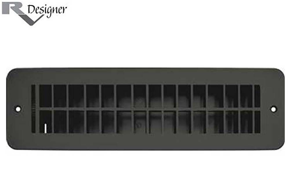 VENT REGISTERS - PLASTIC, Color: (2-1/4" x 10") Black (H841)