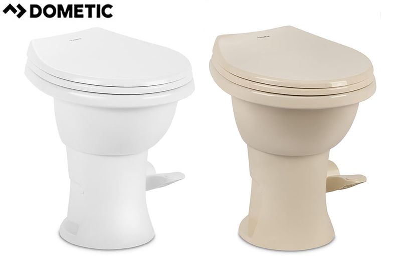 410 COMPLETE RV TOILET w/CERAMIC BOWL STANDARD HEIGHT