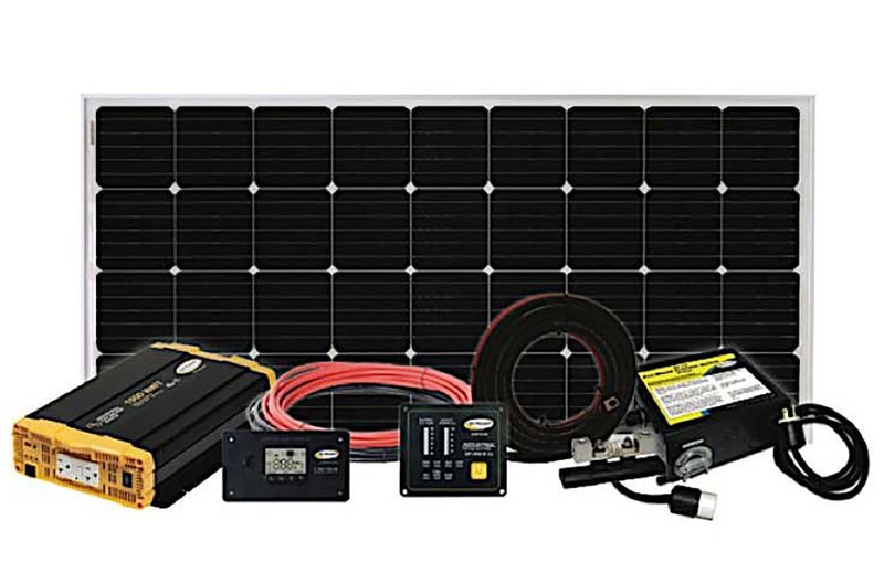 WEEKENDER ISW: 200 WATT SOLAR KIT, 1500 WATT INVERTER KIT AND TRANSFER SWITCH