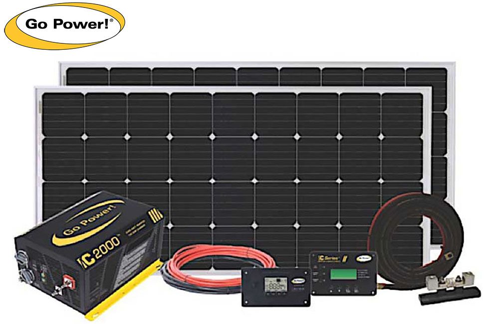 SOLAR-ELITE: 400 WATT SOLAR KIT &amp; IC-2000 INVERTER CHARGER KIT