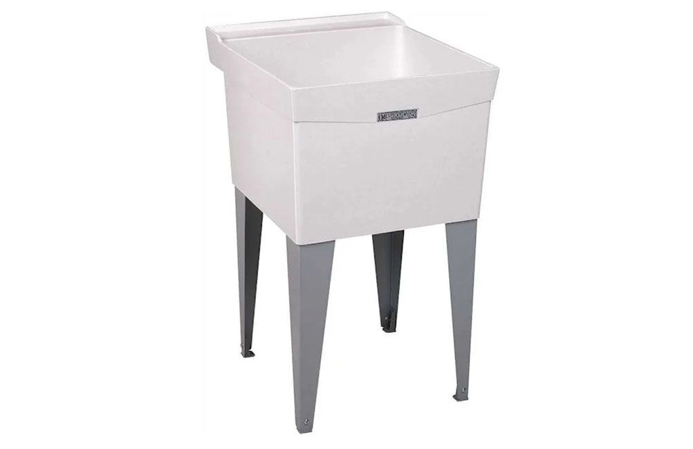 FIBERGLASS FLOOR MOUNT LAUNDRY/UTILITY TUB