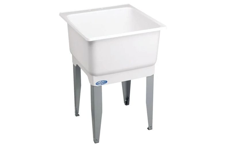 POLYPROPYLENE FLOOR MOUNT LAUNDRY TUB