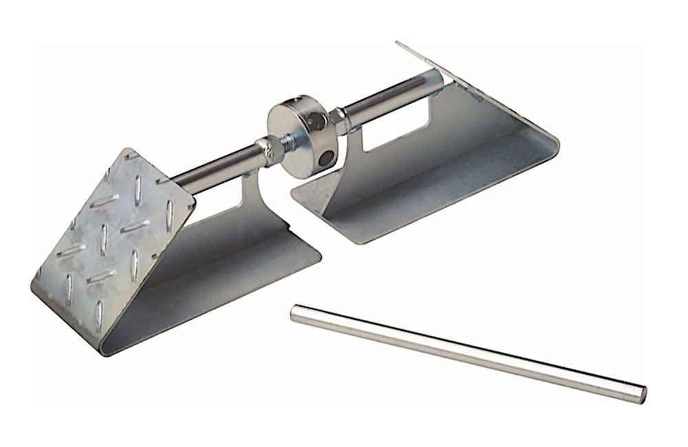 STANDARD TIRE LOCKING CHOCK w/HANDLE &amp; BASE PLATE