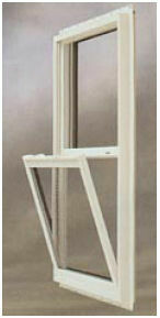 WINDOW - VERTICAL VINYL - OBSCURE GLASS (KINRO)