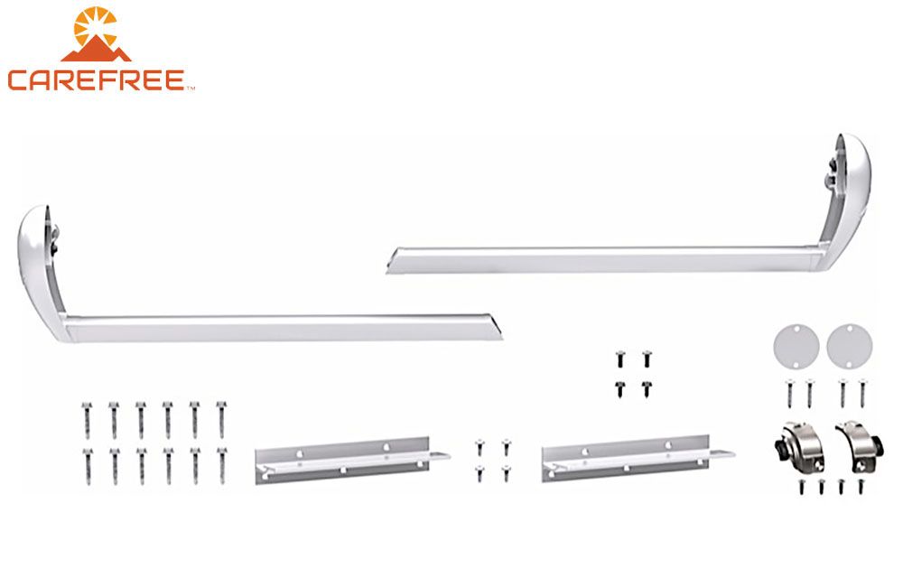 SLIDEOUT COVER BRACKET &amp; HARDWARE, Color/Size: White (Short Bracket 0" - 3.25") KY25SH