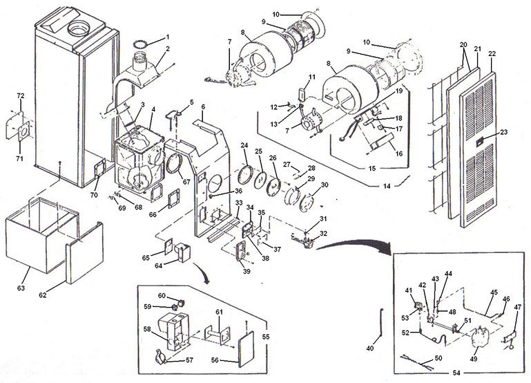 MGH, MGB Furnace Diagram