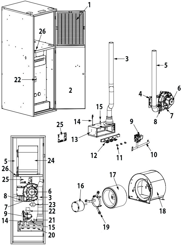 CMF95 Furnace Diagram