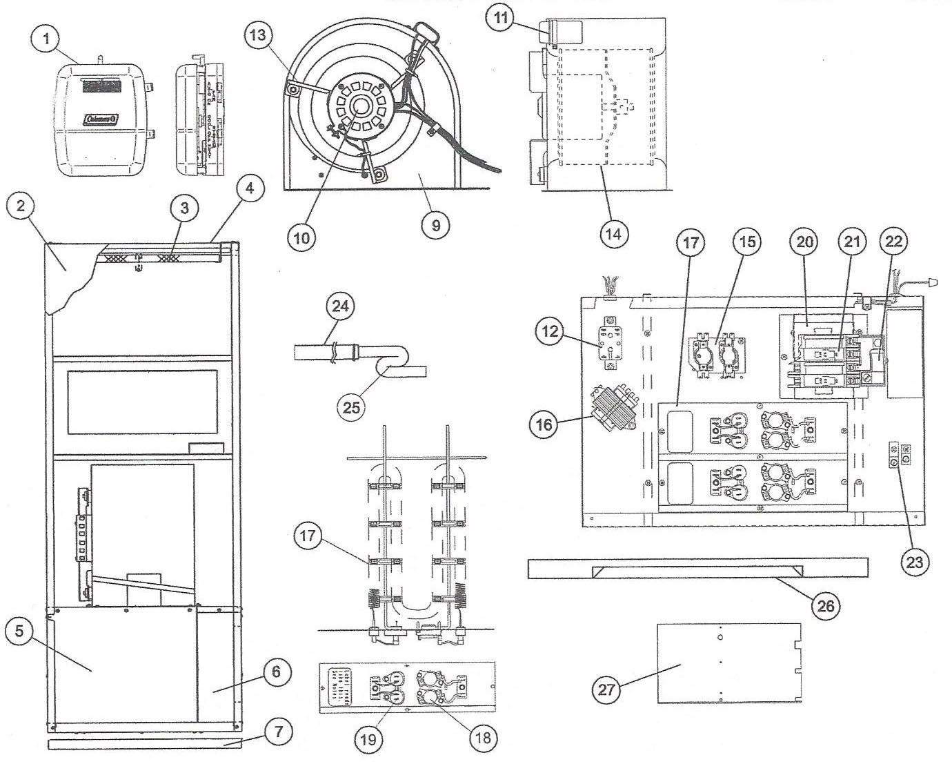 EB SERIES - STYLE C (Downflow Electric Furnace)
