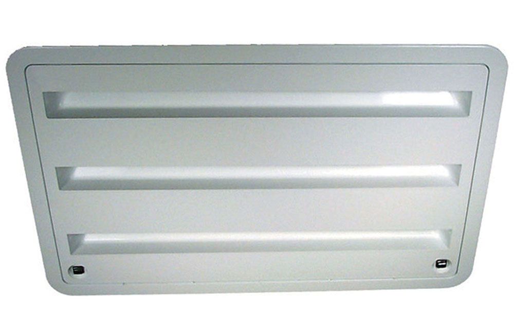 REFRIGERATOR LOWER/UPPER SIDE MOUNT VENT ASSEMBLY, Color: Polar White (3316941.010)