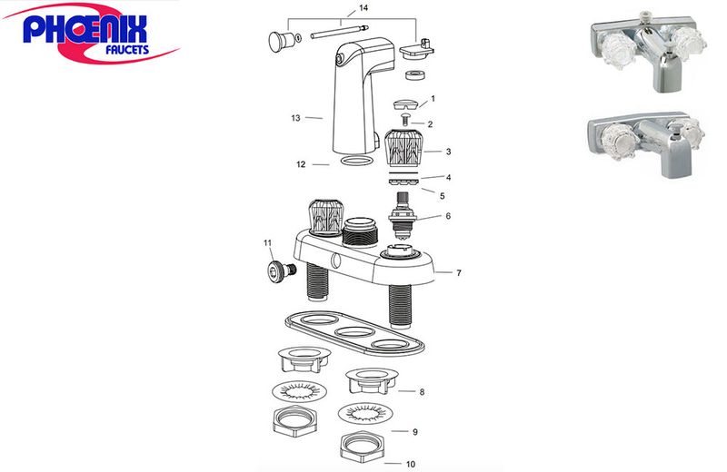 TUB &amp; SHOWER FAUCET - 4"