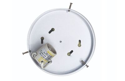 6" 1 LIGHT CEILING PAN - WHITE