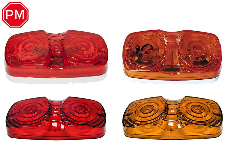 DOUBLE BULLS-EYE MARKER/CLEARANCE LIGHT