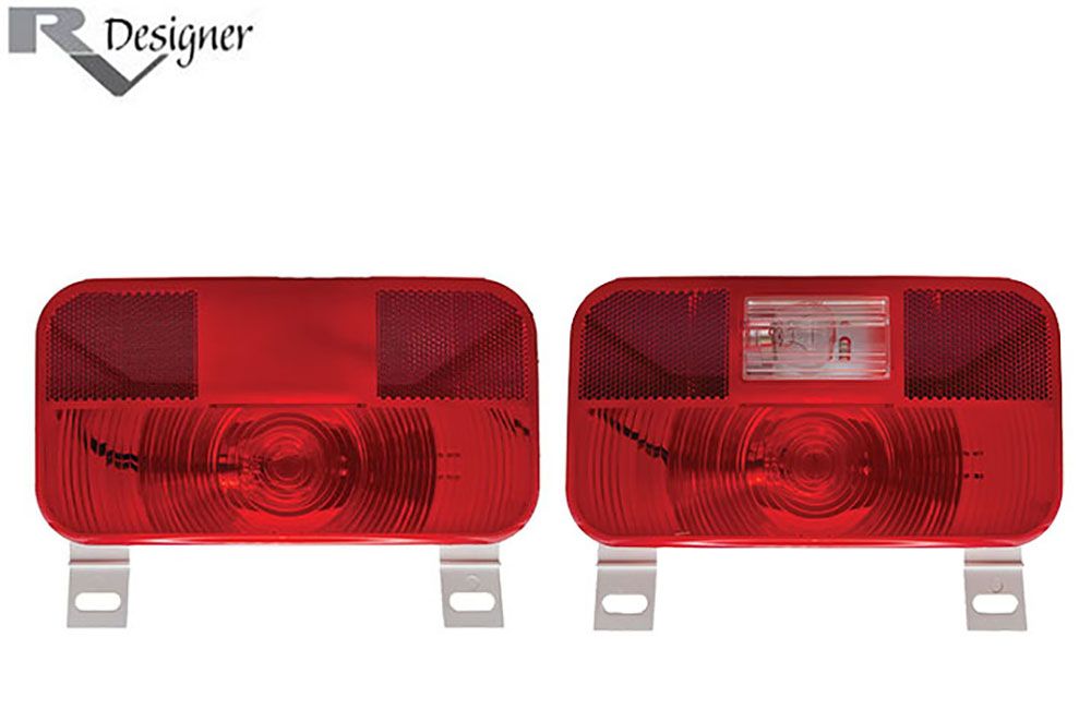 INCANDESCENT RECTANGULAR LICENSE  BRACKET, Back-Up: Less Back-Up Light (L961)